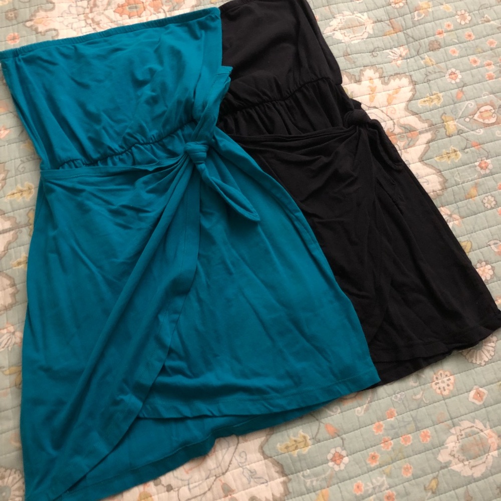 Faux wrap dress (very short)